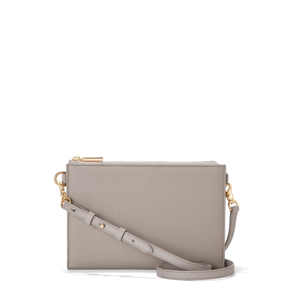 Dagne Dover Gray Crossbody Clutch Purse